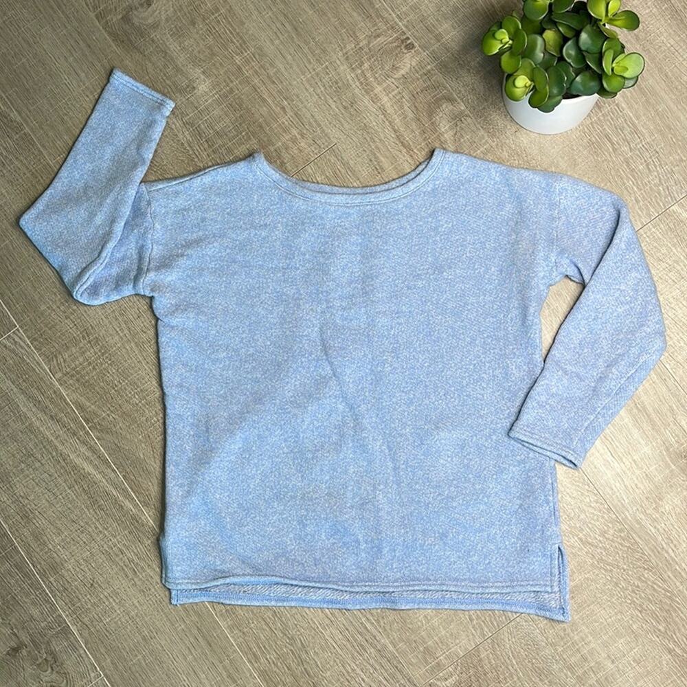 J. CREW Light Blue Knit Long Sleeve Scoop Neck Top Women’s